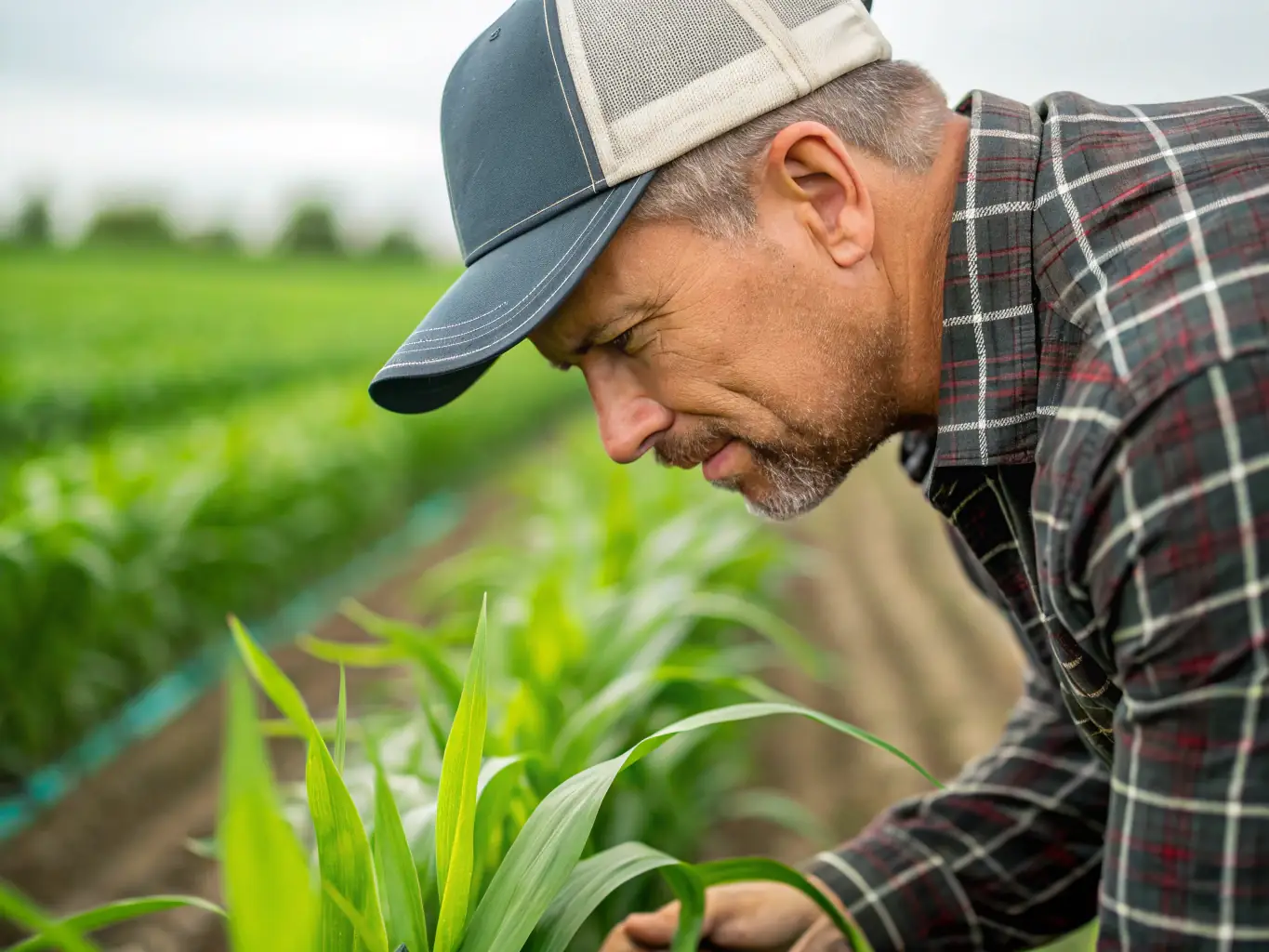 A field with crops, showcasing responsible pest control methods that protect agriculture and the environment.